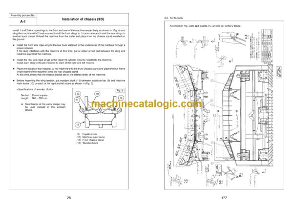 Komatsu D375A-6R Bulldozer Field Assembly Manual (GEN00098-10) - Image 3
