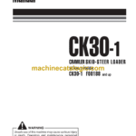 Komatsu CK30-1 Crawler Skid Steer Loader Operation and Maintenance Manual (WEAM006203)