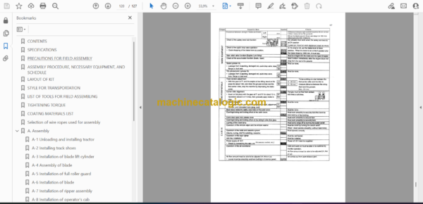 Komatsu D155AX-6 Bulldozer Field Assembly Manual (GEN00049-09) - Image 3