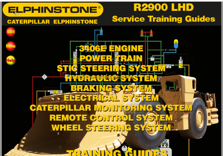 Caterpillar Elphinstone R2900 LHD Full Manual