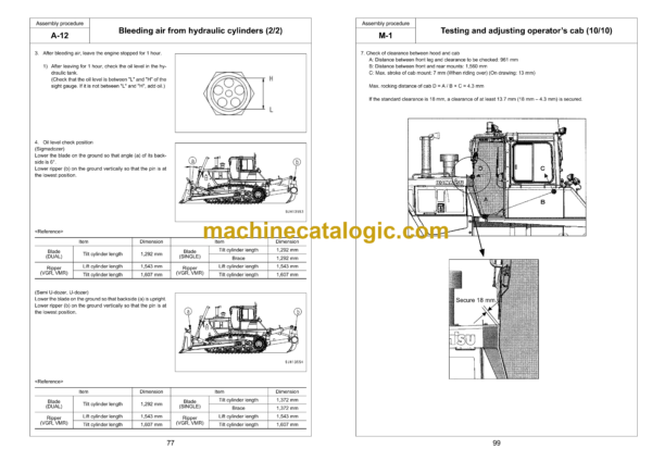 Komatsu D155AX-6 Bulldozer Field Assembly Manual (GEN00049-09) - Image 4