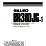 Komatsu BR380JG-1 Galeo Mobile Crusher Operation and Maintenance Manual (TEN00006-3)