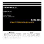 Komatsu 930E-4SE Dump Truck Shop Manual (CEBM029802)