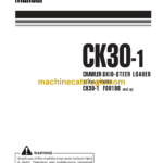 Komatsu CK30-1 Crawler Skid Steer Loader Operation and Maintenance Manual (WEAM006204)