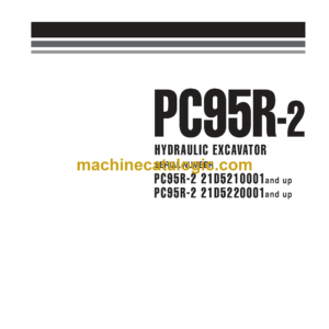 Komatsu PC95R-2 Hydraulic Excavator Shop Manual (WEBM001702)
