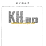 Hitachi KH60 Parts Catalog