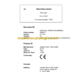 Liebherr RL 44 Pipe Layer Operating Manual (From SN 11320)