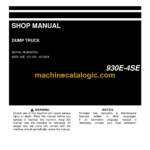 Komatsu 930E-4SE Dump Truck Shop Manual (CEBM027103)