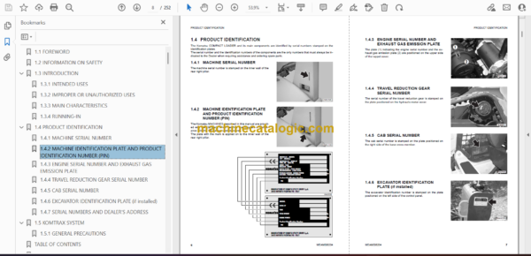 Komatsu CK30-1 Crawler Skid Steer Loader Operation and Maintenance Manual (WEAM006204) - Image 4