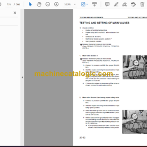 Komatsu PC95R-2 Hydraulic Excavator Shop Manual (WEBM001702)