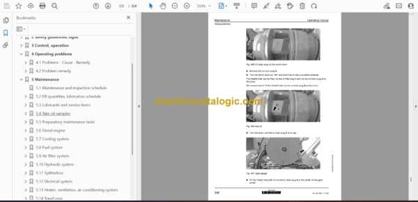 Liebherr RL 44 Pipe Layer Operating Manual (From SN 11320) - Image 4