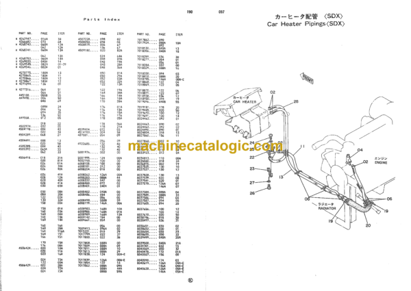 Kubota KH60 Parts Catalog - Image 3