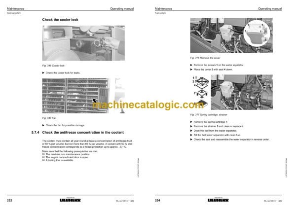 Liebherr RL 44 Pipe Layer Operating Manual (From SN 11320) - Image 3