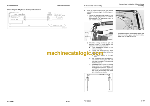 Komatsu PC110-8M0 Hydraulic Excavator Shop Manual (YEBM202300-00) - Image 4