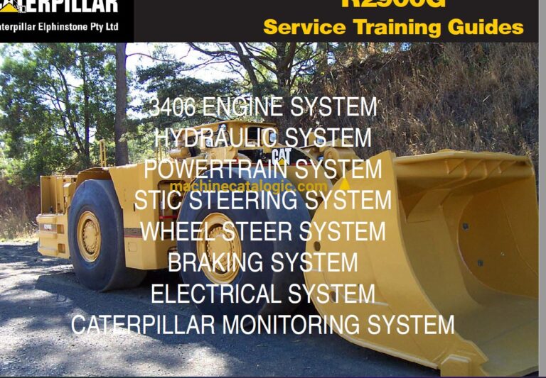 Caterpillar R2900G Underground Loader Full Manual