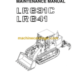 Liebherr LR631C, LR641 Crawler Loader Operating Manual