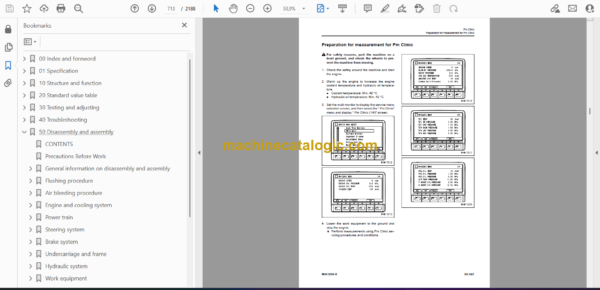 Komatsu WA1200-6 Wheel Loader Shop Manual (SEN06774-14) - Image 2