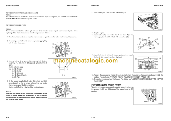 Komatsu BR580JG-1 Mobile Crusher Operation and Maintenance Manual (TEN00203-04) - Image 3