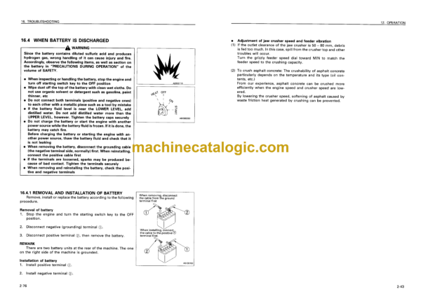 Komatsu BR350JG-1 Mobile Crusher Operation and Maintenance Manual (SEAM025501P) - Image 3
