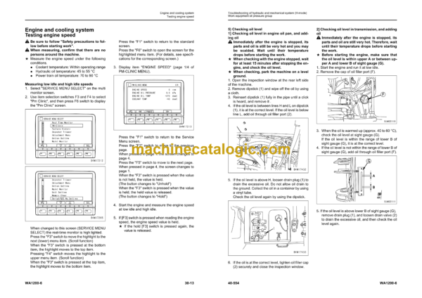 Komatsu WA1200-6 Wheel Loader Shop Manual (SEN06774-14) - Image 3