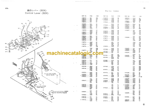 Kubota KH120 Parts Catalog - Image 4