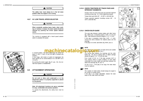 Liebherr LR631C, LR641 Crawler Loader Operating Manual - Image 3