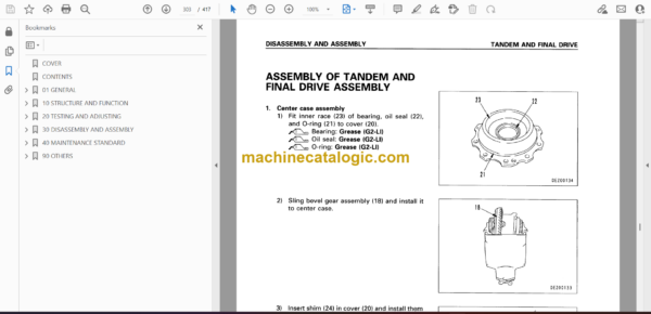 Komatsu GD305A-3 Motor Grader Shop Manual (SEBM018000) - Image 4