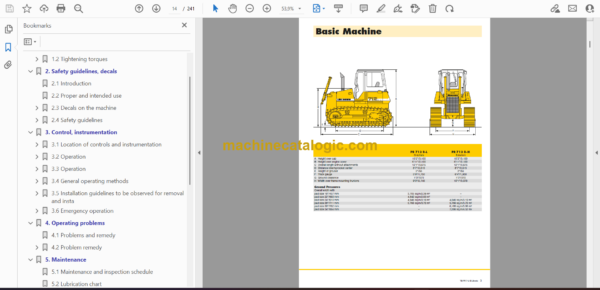 Liebherr PR 712B, PR 722B Litronic Crawler Dozer Operating Manual (From SN 6200) - Image 2