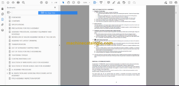 Komatsu BR380JG-3E0 Mobile Crusher Field Assembly Manual (GEN00228-02) - Image 2