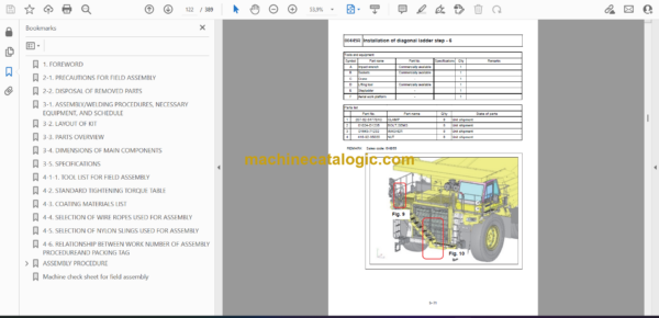 Komatsu HD785-8R Dump Truck Field Assembly Manual (GEN00213-06) - Image 4