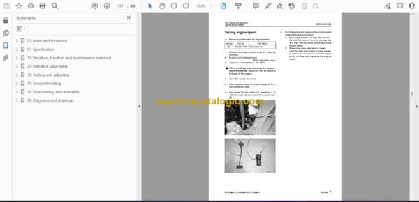 Komatsu PC27MR-3, PC30MR-3, PC35MR-3 Hydraulic Excavator Shop Manual (SEN04063-12) - Image 2