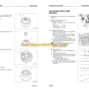 Komatsu GD305A-3 Motor Grader Shop Manual (SEBM018000)