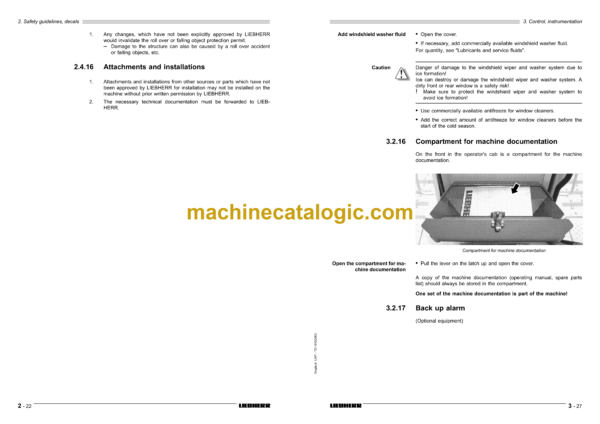 Liebherr PR 712B, PR 722B Litronic Crawler Dozer Operating Manual (From SN 6200) - Image 4