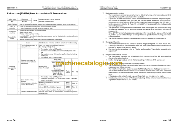 Komatsu WD600-6 Wheel Dozer Shop Manual (SEN04979-15) - Image 3
