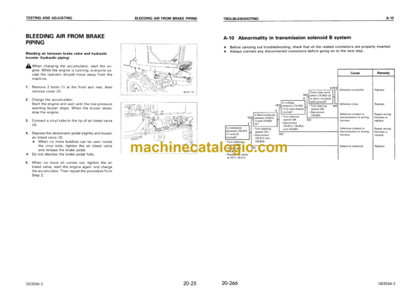 Komatsu GD305A-3 Motor Grader Shop Manual (SEBM018000) - Image 3