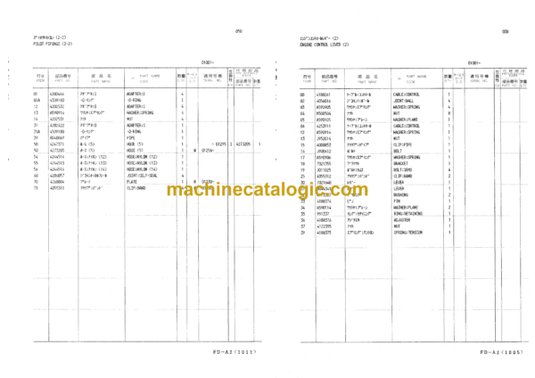 Kubota KH60UR, KH60URG Parts Catalog - Image 4