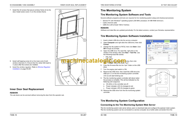 Komatsu 730E-10 Dump Truck Shop Manual (CEBM033408) - Image 4
