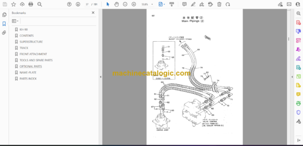 Kubota KH90 Parts Catalog - Image 2
