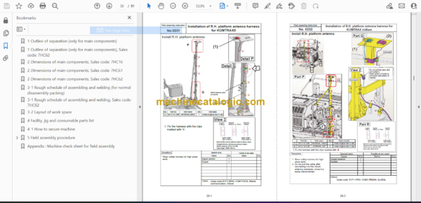 Komatsu HD325-8E0, HD405-8E0 Dump Truck Field Assembly Manual (GEN00189-06) - Image 2