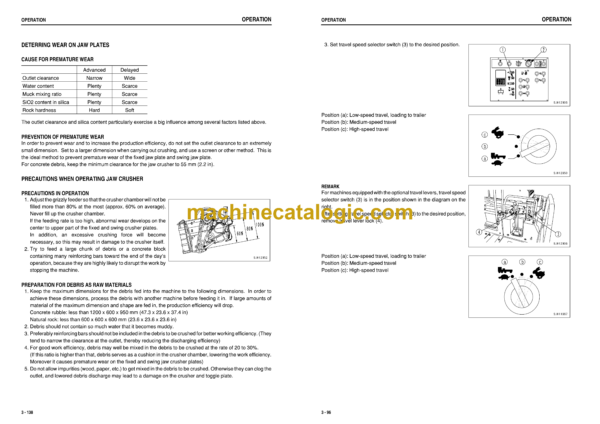 Komatsu BR580JG-1 Mobile Crusher Operation and Maintenance Manual (TEN00338-00) - Image 3