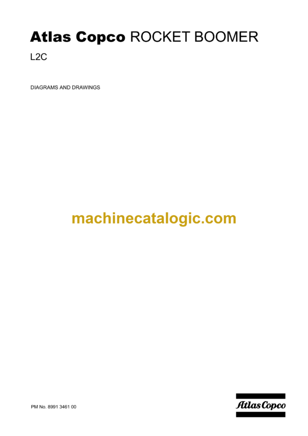 Atlas Copco Rocket Boomer L2C Diagrams and Drawings Manual
