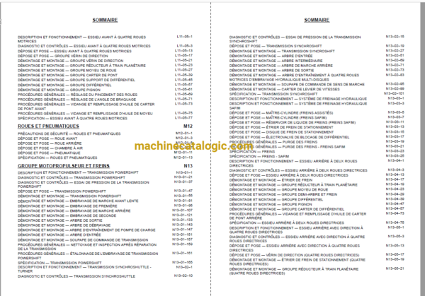 Terex TX760B Backhoe Loader Service Manual (FR, SP) - Image 2