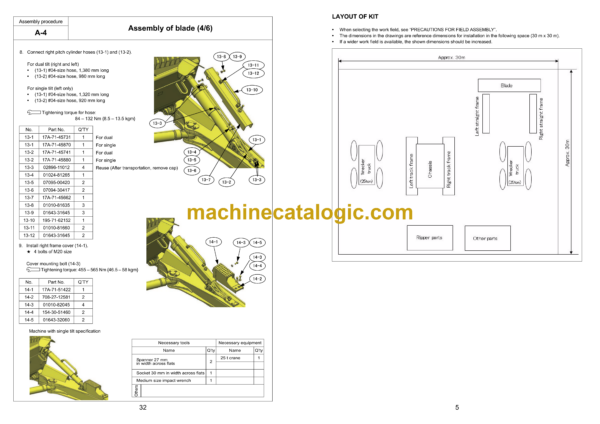 Komatsu D155AX-8 Bulldozer Field Assembly Manual (GEN00128-05) - Image 3