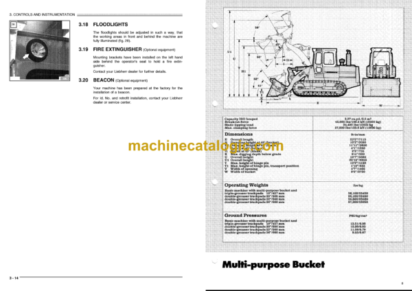Liebherr LR641 Crawler Loader Operating Manual - Image 4