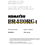 Komatsu BR480RG-1 Mobile Crusher Shop Manual (SEBM027901)