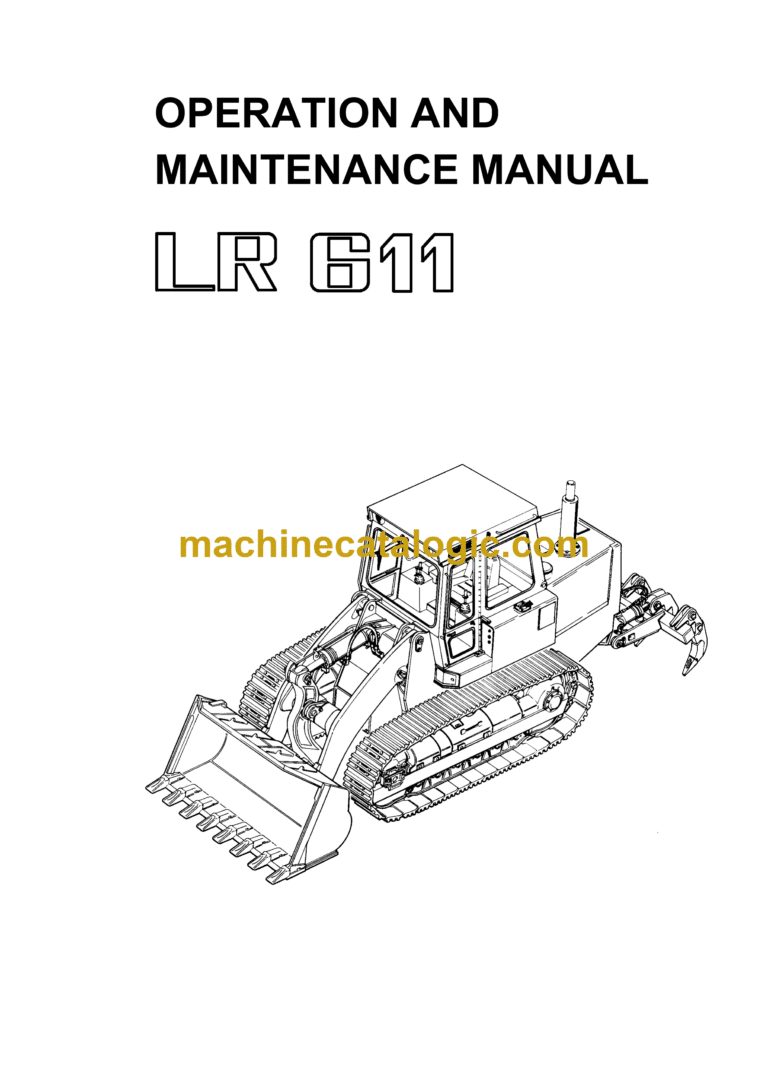 Liebherr LR611 Crawler Loader Operating Manual