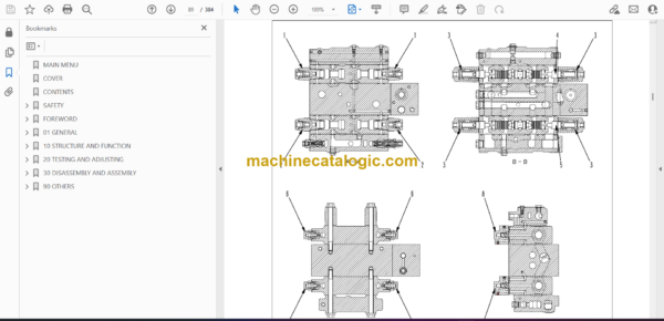 Komatsu CD110R-1 Crawler Carrier Shop Manual (SEBM021902) - Image 2