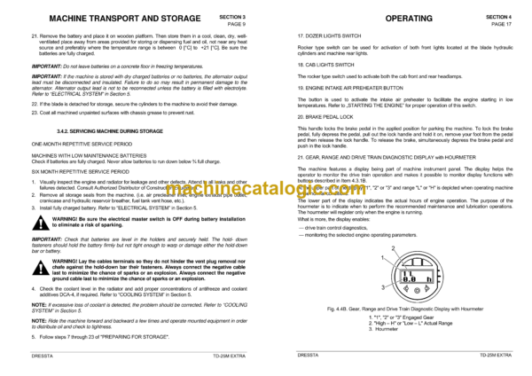 Dressta TD-25M Extra Crawler Dozer Operator's Manual - Image 3