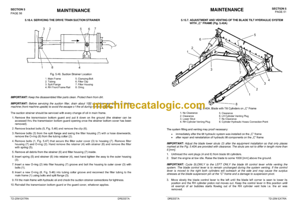 Dressta TD-25M Extra Crawler Dozer Operator's Manual - Image 4