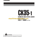 Komatsu CK35-1 Crawler Skid Steer Loader Operation and Maintenance Manual (WEAM008001)